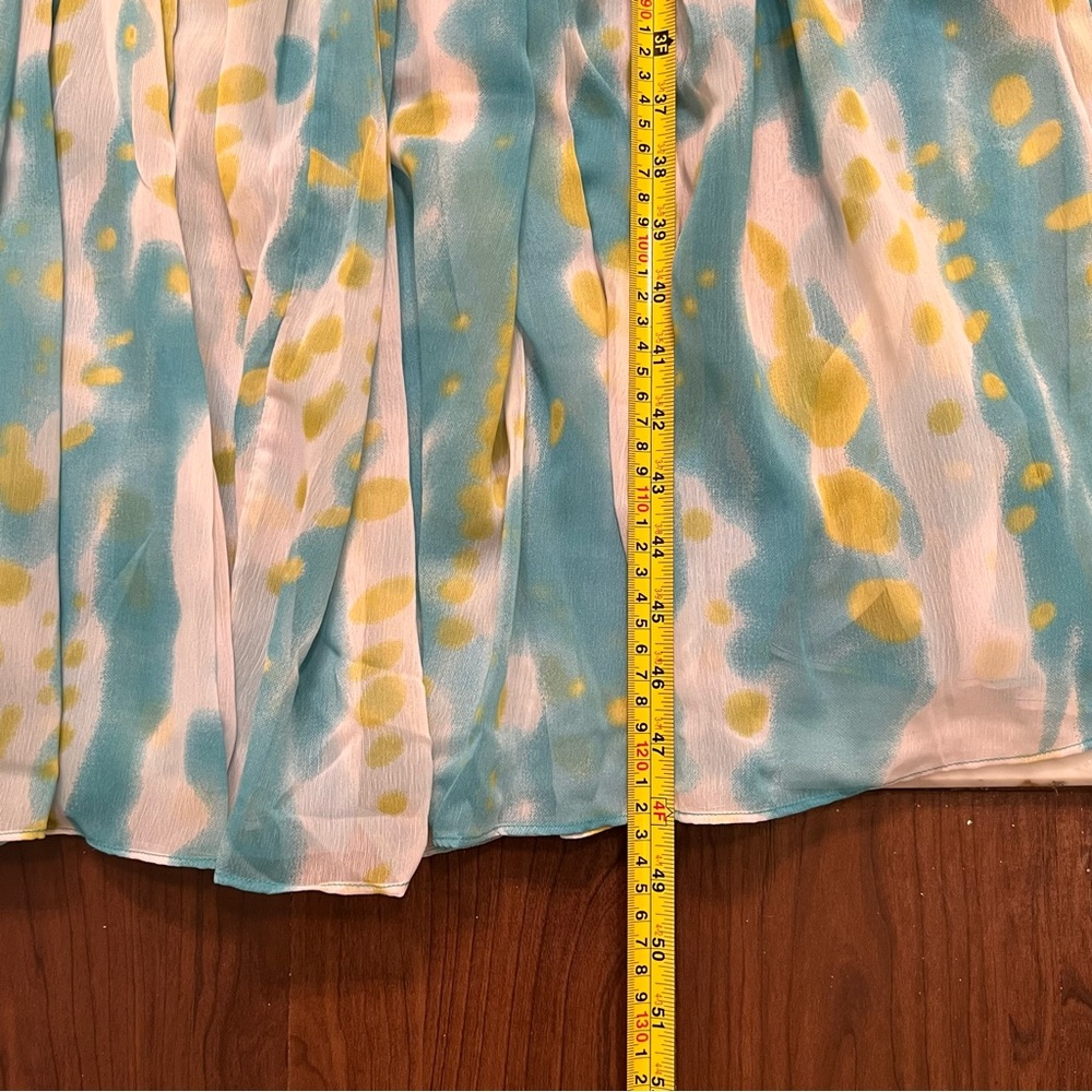 W118 By Walter Baker Dress Julissa paint dash dress NWT Y2K large teal green - Picture 13 of 16